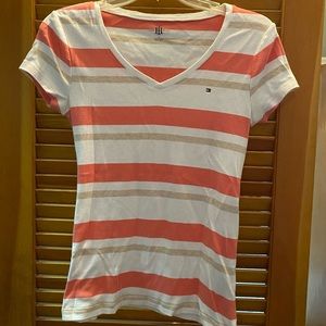 Tommy Hilfiger Striped T Shirt. Medium.
